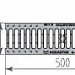 Решётка чугунная щелевая DN100			